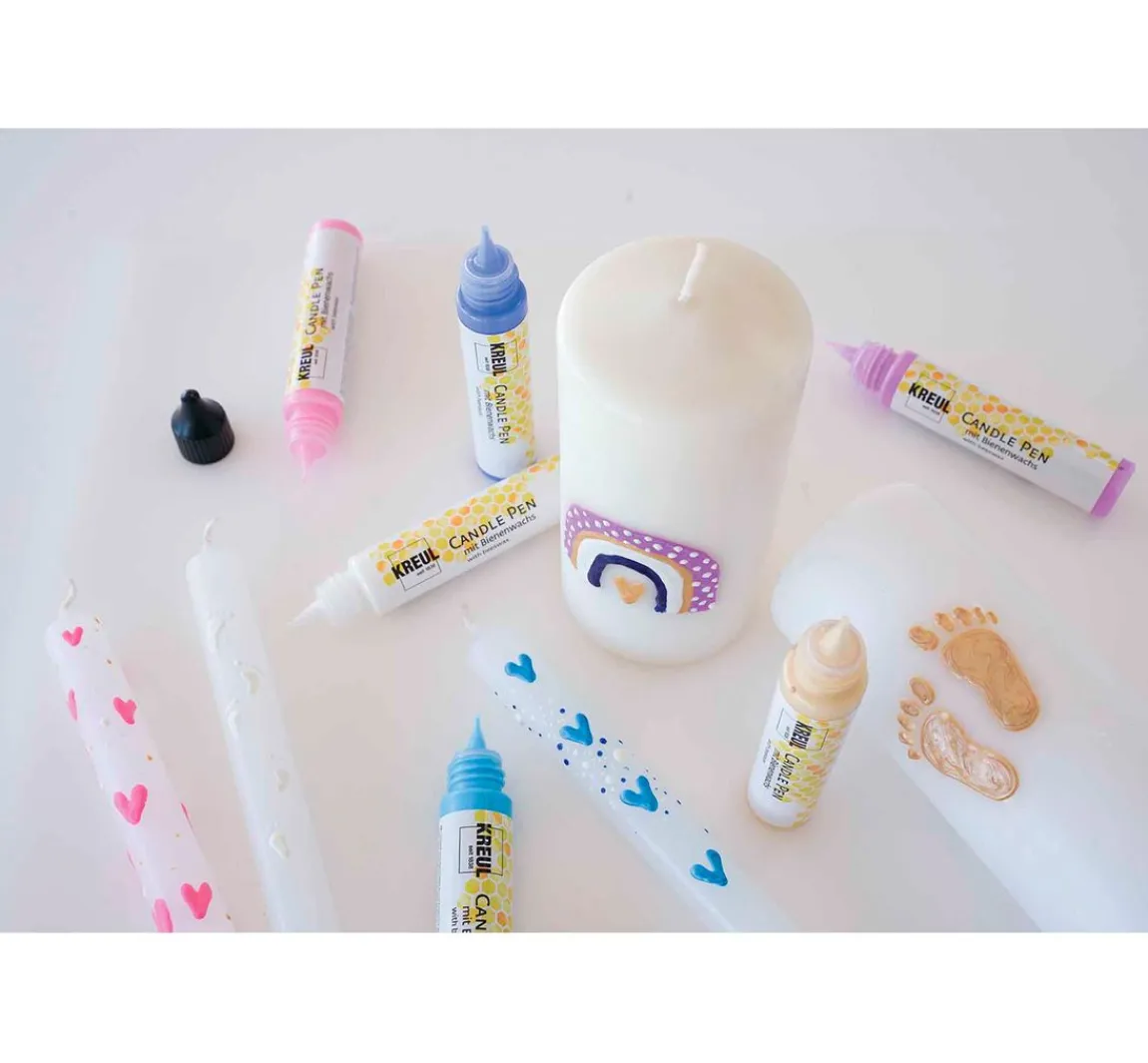 Outlet Kreul Kreative KREUL Candle Pen "Hello Baby" 6er-Set