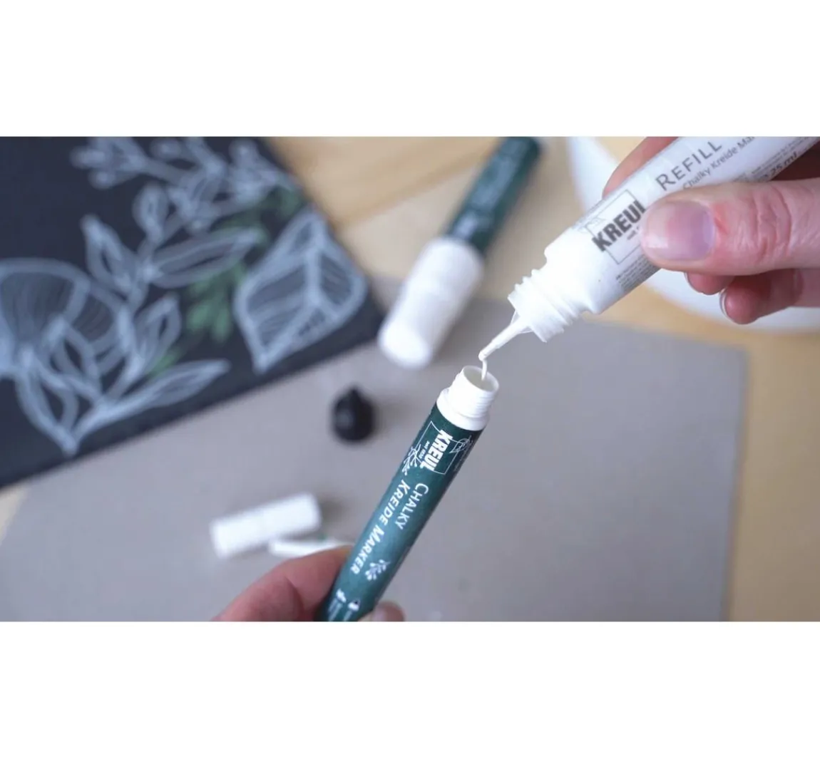 Sale Kreul Kreative KREUL Chalky Kreide Marker Weiß 4er-Set