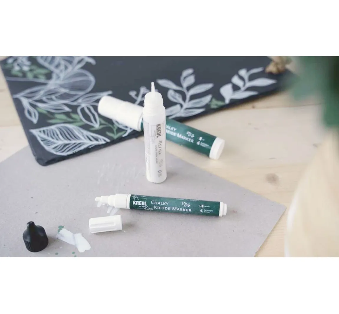 Sale Kreul Kreative KREUL Chalky Kreide Marker Weiß 4er-Set