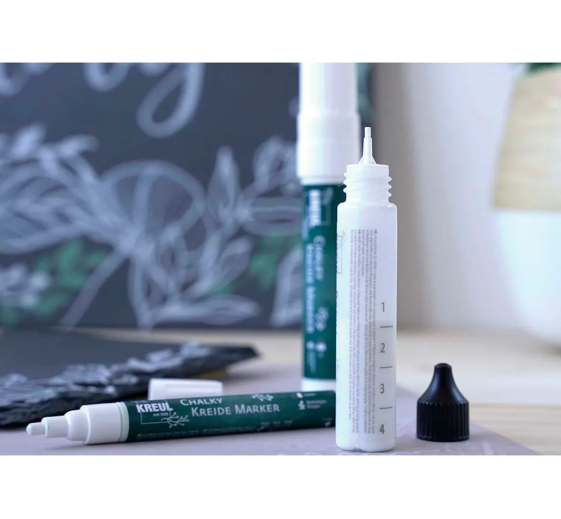 Sale Kreul Kreative KREUL Chalky Kreide Marker Weiß 4er-Set