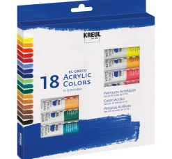 Discount Kreul Künstler KREUL el Greco Acrylic-Set, 18 x 12 ml Tuben