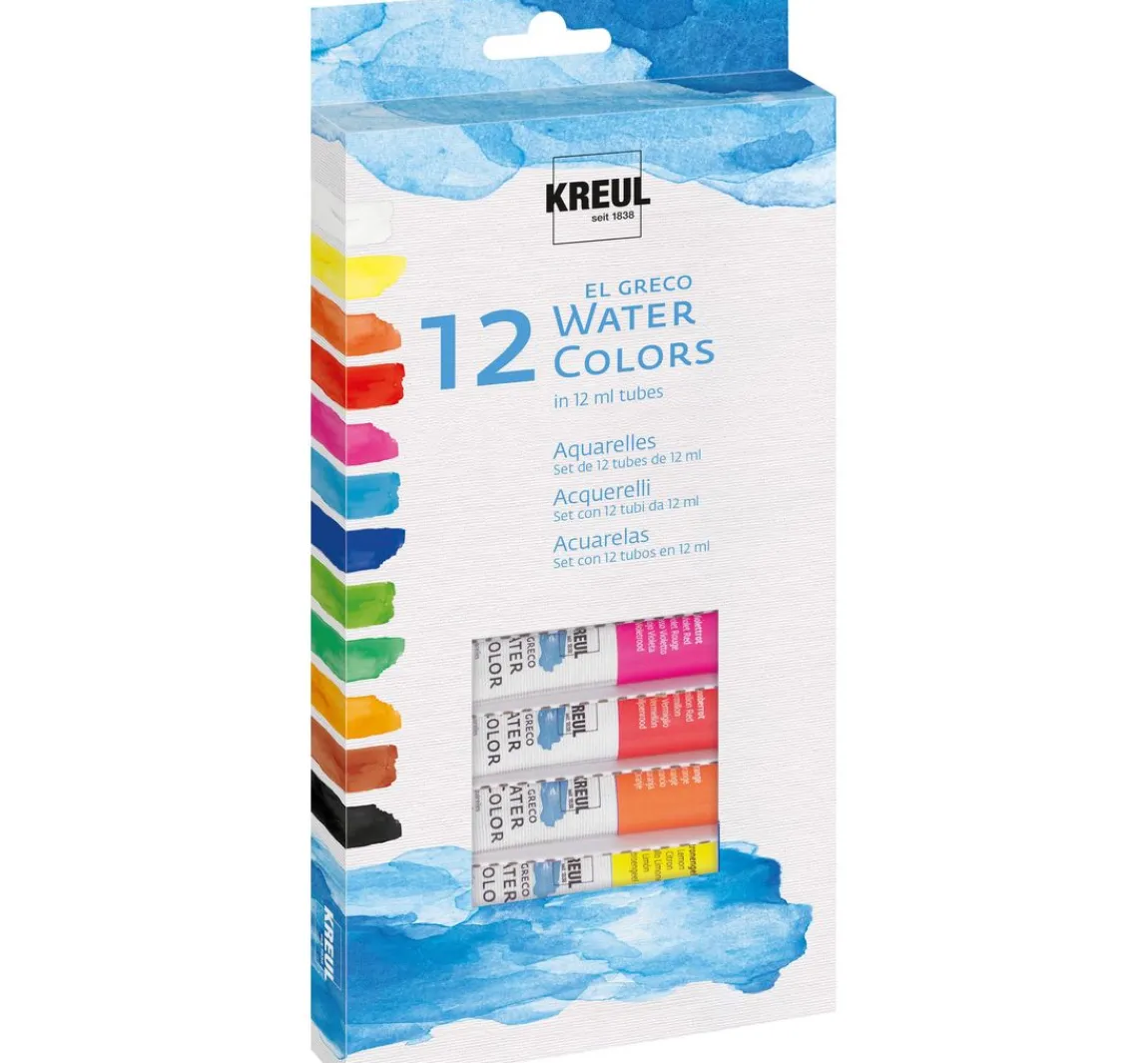 Hot Kreul Künstler KREUL el Greco Aquarellfarben-Set