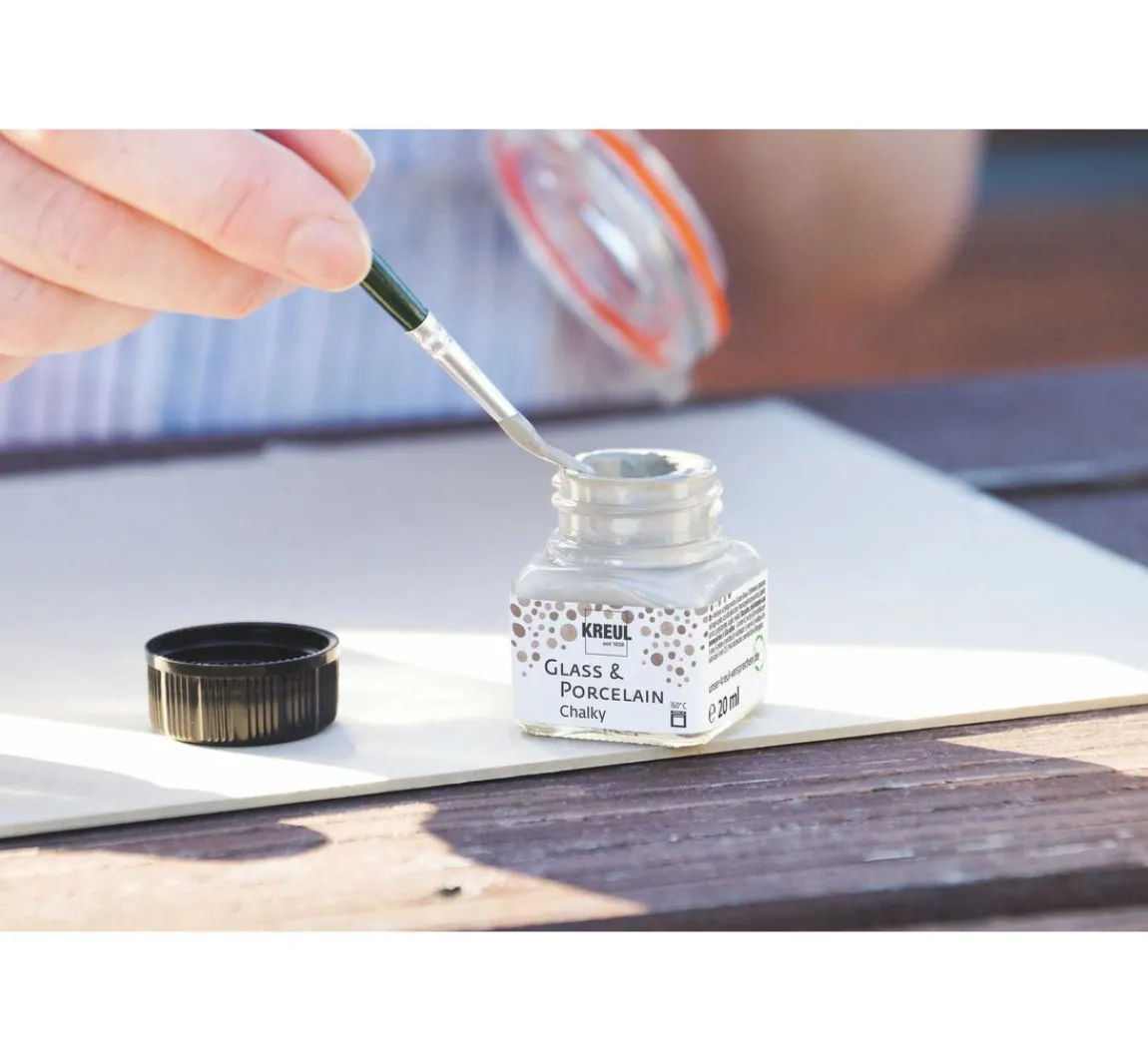 Discount Kreul Kreative KREUL Glass & Porcelain "Chalky-Set", 6 x 20 ml