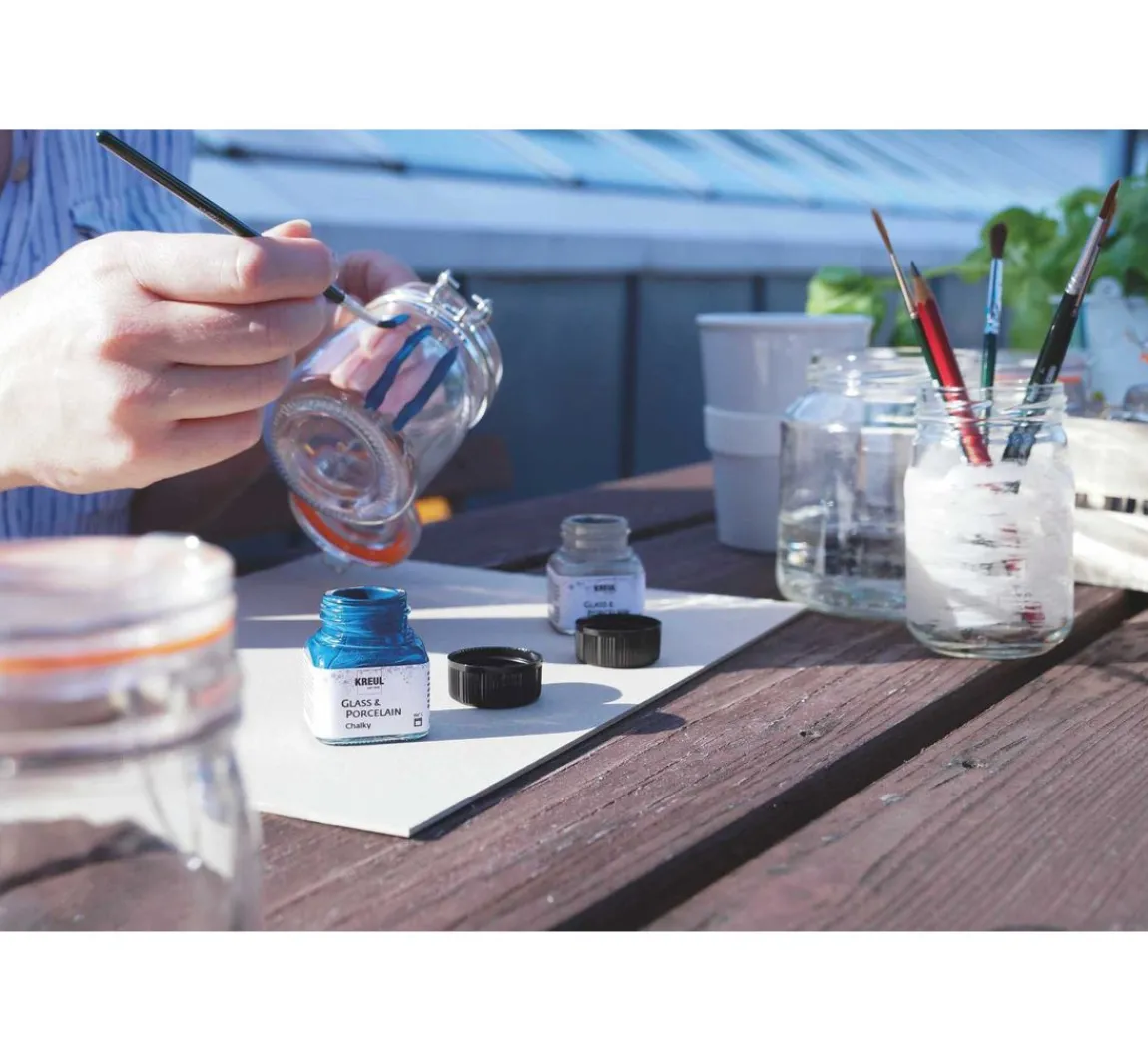 Discount Kreul Kreative KREUL Glass & Porcelain "Chalky-Set", 6 x 20 ml