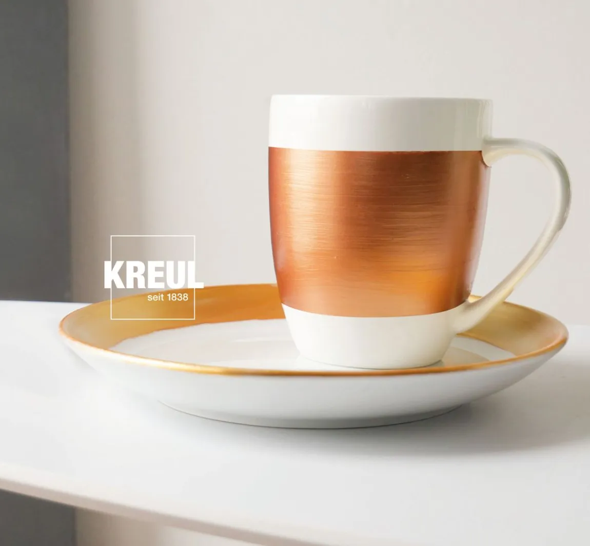 Discount Kreul Kreative KREUL Glass & Porcelain "Classic - Metallic", 6er-Set