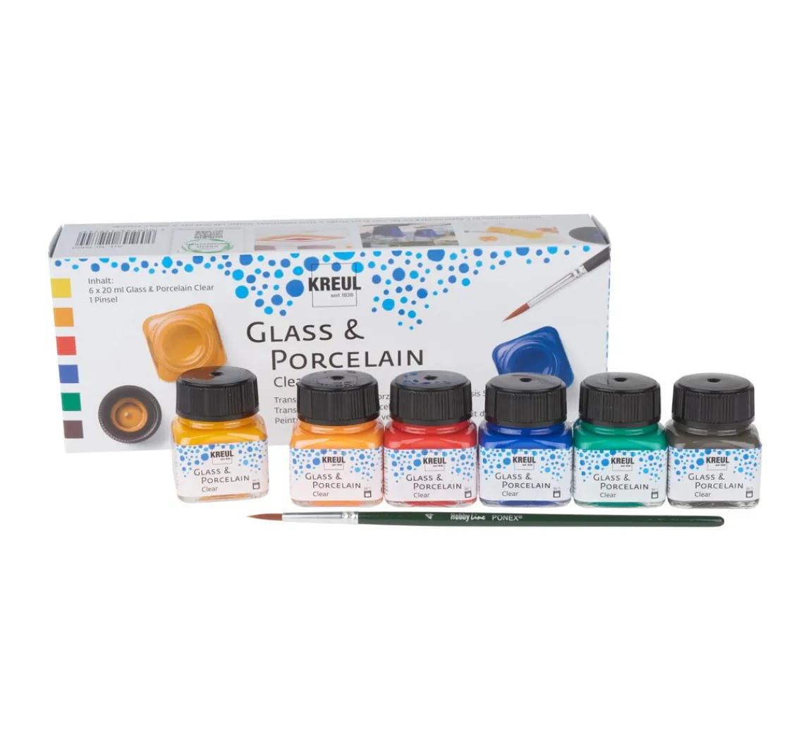 Clearance Kreul Kreative KREUL Glass & Porcelain "Clear-Set"