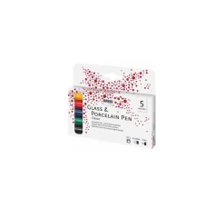 Outlet Kreul Kreative KREUL Glass & Porcelain Pen "Classic", 5er-Set