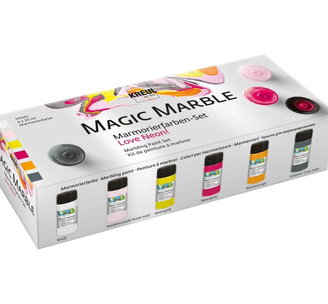 Clearance Kreul Kreative KREUL Magic Marble Set "Love Neon"