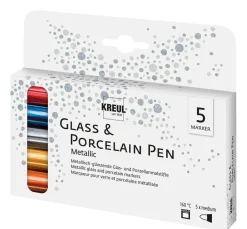 Best Kreul Kreative KREUL PorcelainPen metallic 160°C, 5er-Set