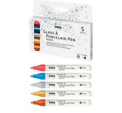 Best Kreul Kreative KREUL PorcelainPen metallic 160°C, 5er-Set