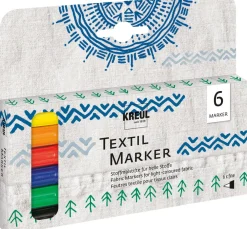 Kreul Kreative KREUL Textil Marker fine, 6er-Set
