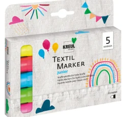 Outlet Kreul Textil Marker medium "Junior", 5er-Set