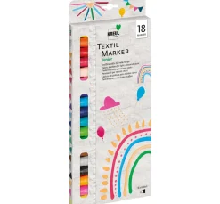 Hot Kreul Kreative KREUL Textil Marker medium "Junior", 18er-Set