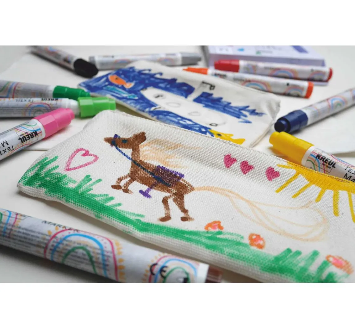 Hot Kreul Kreative KREUL Textil Marker medium "Junior", 18er-Set