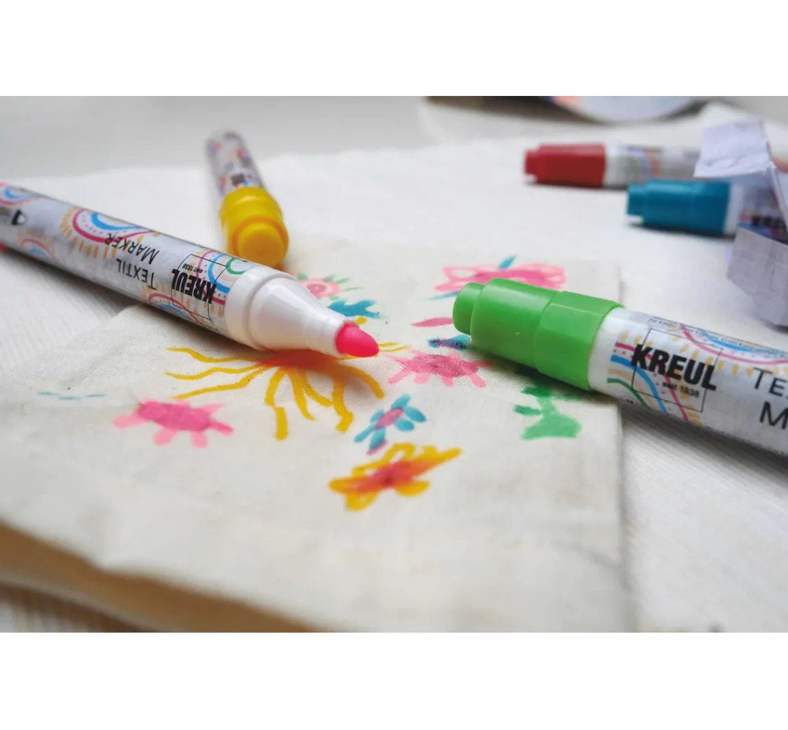 Hot Kreul Kreative KREUL Textil Marker medium "Junior", 18er-Set