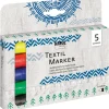 Hot Kreul Kreative KREUL Textil Marker medium, 5er-Set