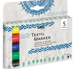 Hot Kreul Kreative KREUL Textil Marker medium, 5er-Set