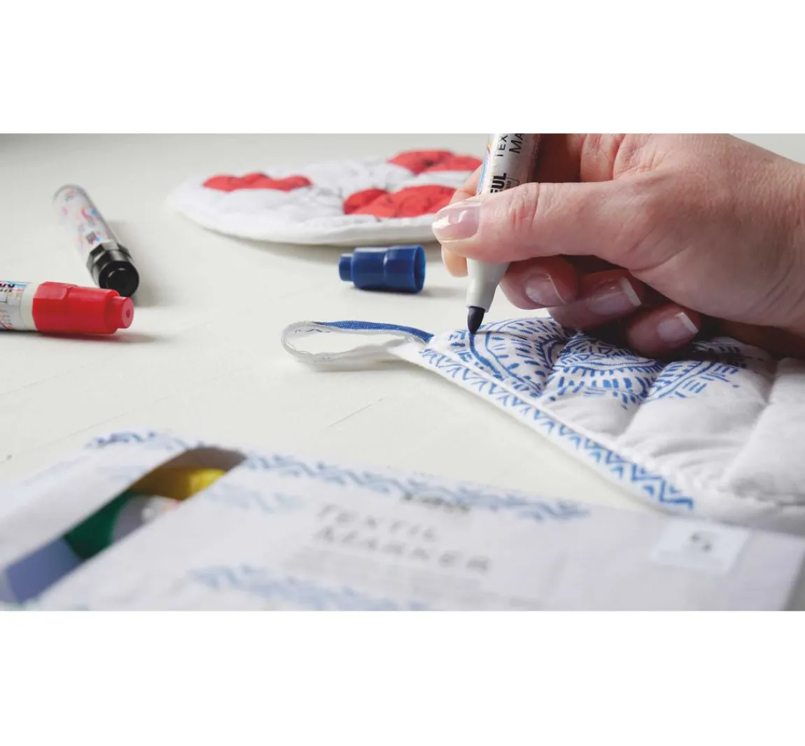Hot Kreul Kreative KREUL Textil Marker medium, 5er-Set