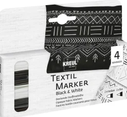 Sale Kreul Textil Marker Opak "Black & White", 4er-Set