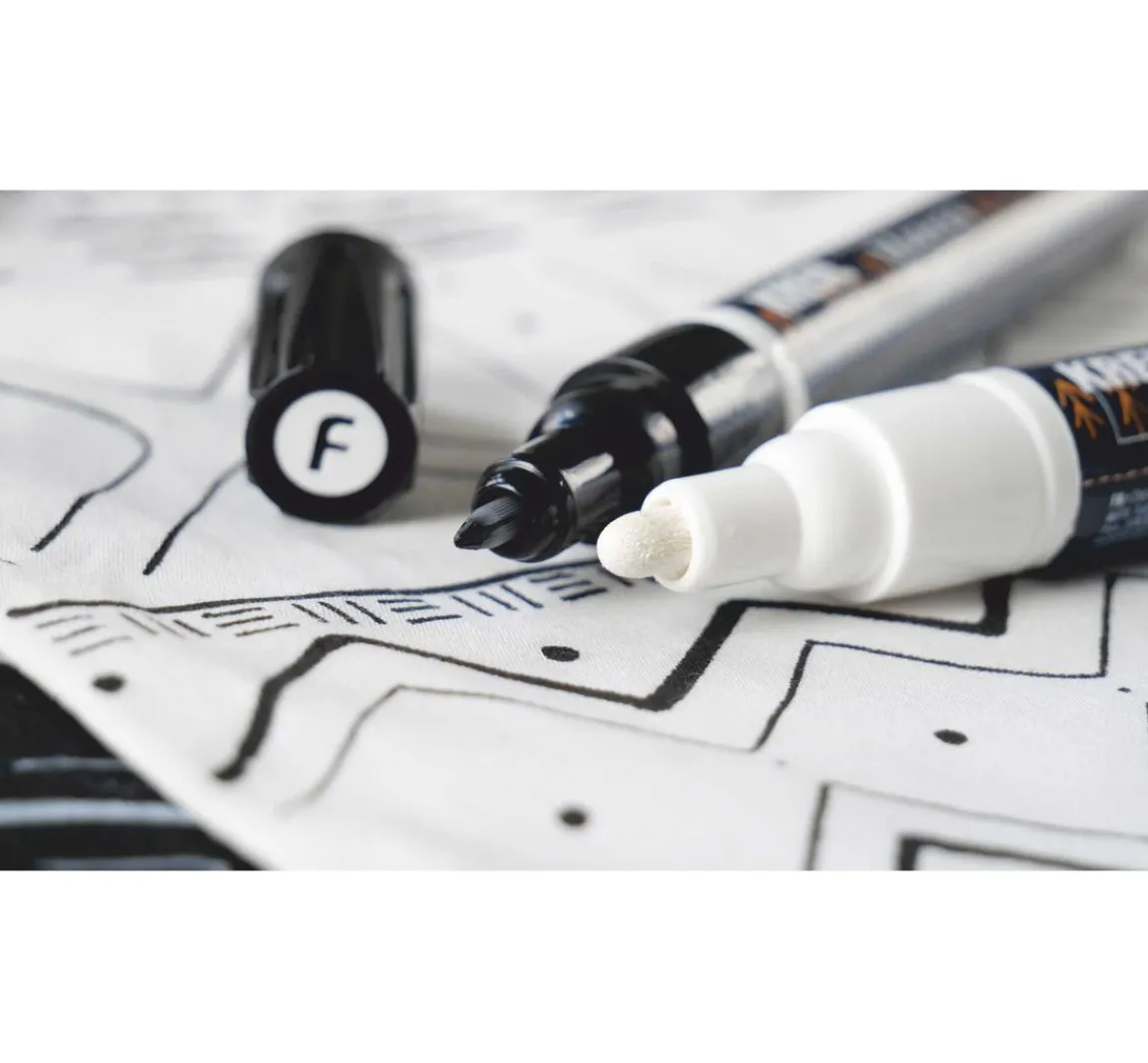 Sale Kreul Textil Marker Opak "Black & White", 4er-Set