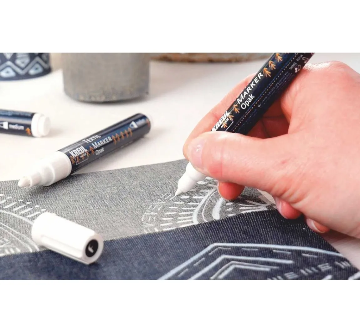 Sale Kreul Textil Marker Opak "Black & White", 4er-Set