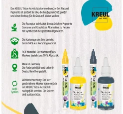 Sale Kreul Triton Acrylic Marker medium "Natural Pigments"