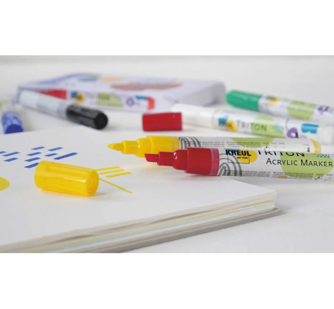 Outlet Kreul Künstler KREUL Triton Acrylic Marker "edge", 6er-Set