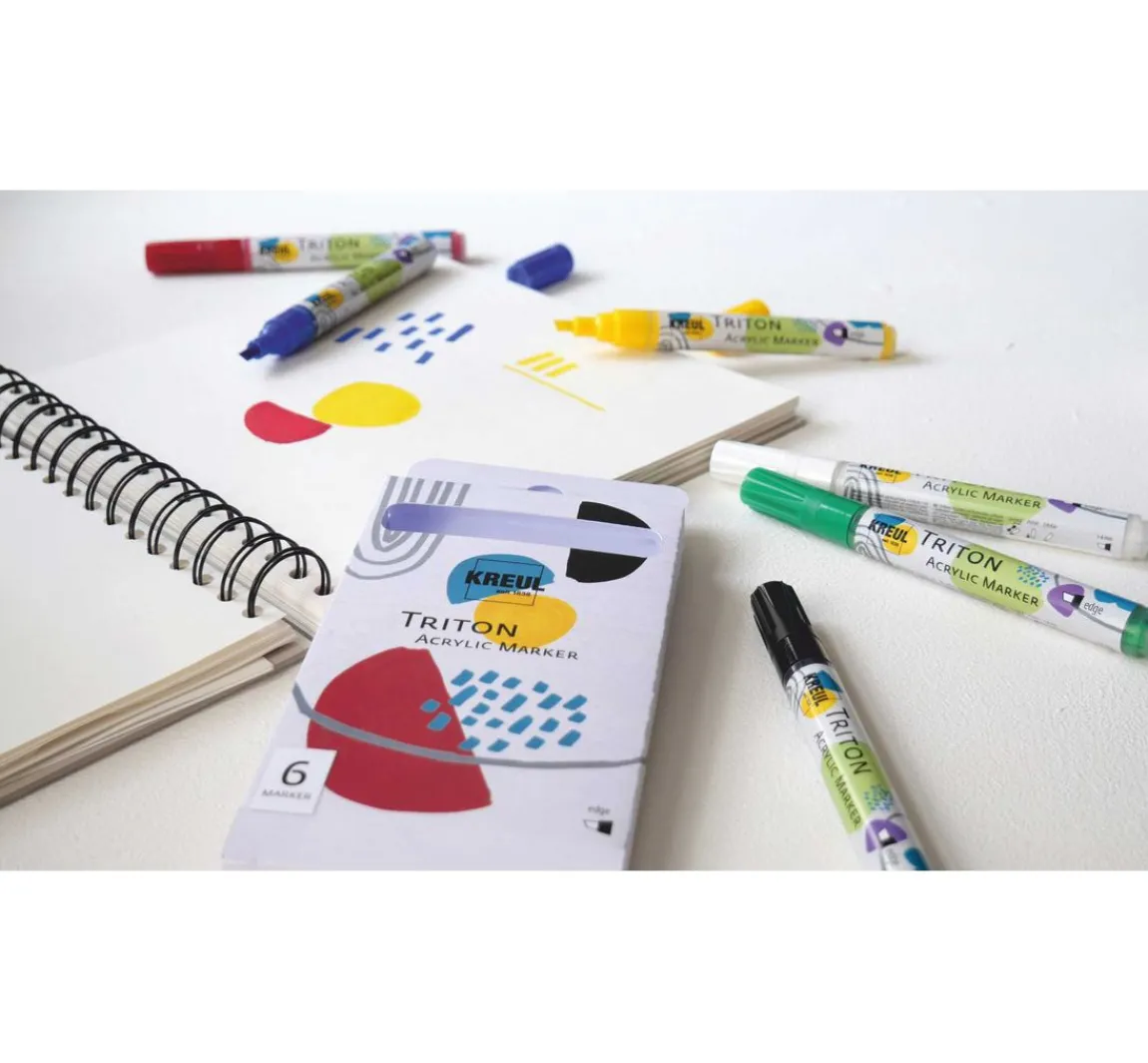 Outlet Kreul Künstler KREUL Triton Acrylic Marker "edge", 6er-Set