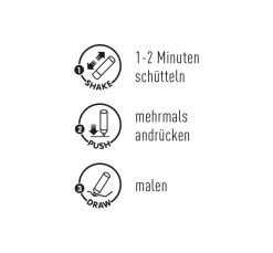 Sale Kreul Künstler KREUL Triton Acrylic Marker "edge", 2er-Set, Schwarz & Weiß