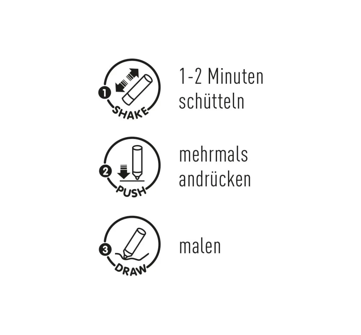 Sale Kreul Künstler KREUL Triton Acrylic Marker "edge", 2er-Set, Schwarz & Weiß