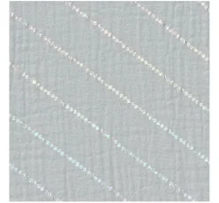 Discount Rico Design Krinkel-Musselin Baumwoll-Stoff mit Hot-Foil Effekt
