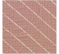 Discount Rico Design Krinkel-Musselin Baumwoll-Stoff mit Hot-Foil Effekt