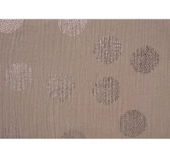 Best Rico Design Krinkel-Musselin Baumwoll-Stoff mit Metallic-Effekt