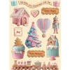 Clearance Stamperia Lasercut-Motive "Candy Christmas"