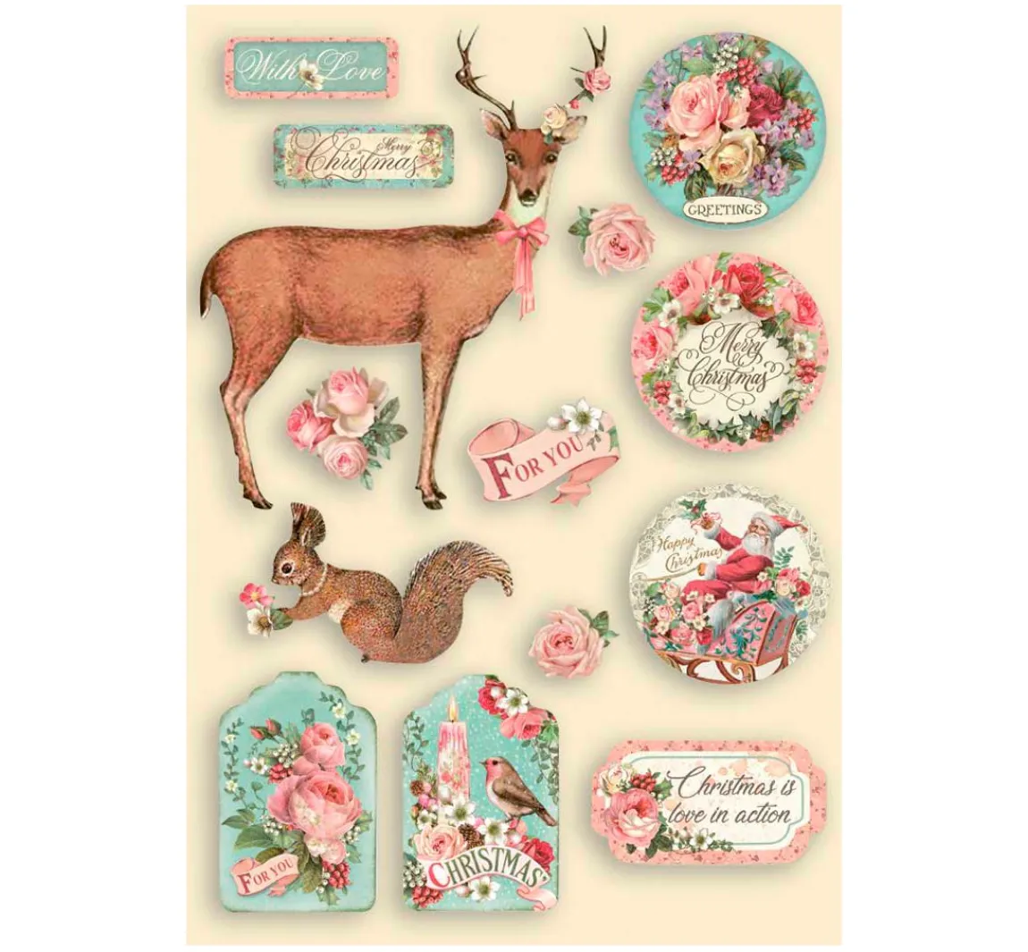 New Stamperia Lasercut-Motive "Christmas for you"