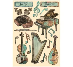 Best Stamperia Lasercut-Motive "Music"
