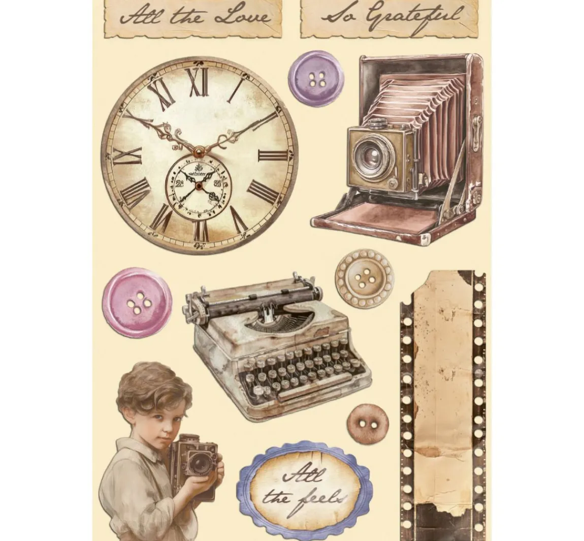 Sale Stamperia Lasercut-Motive "Quiet Days"