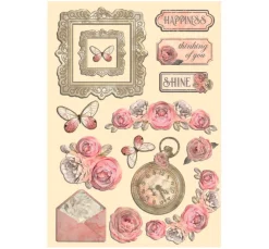 Sale Stamperia Lasercut-Motive "Shabby Rose"