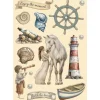Best Stamperia Lasercut-Motive "Silent Sea"