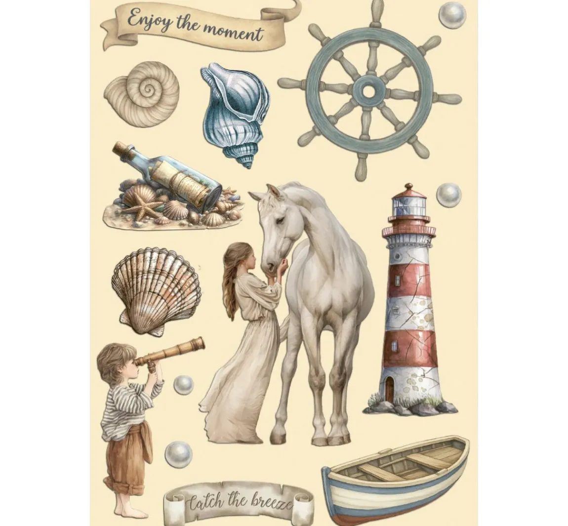 Best Stamperia Lasercut-Motive "Silent Sea"