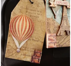 Outlet Stamperia Lasercut-Motive"Around the World"