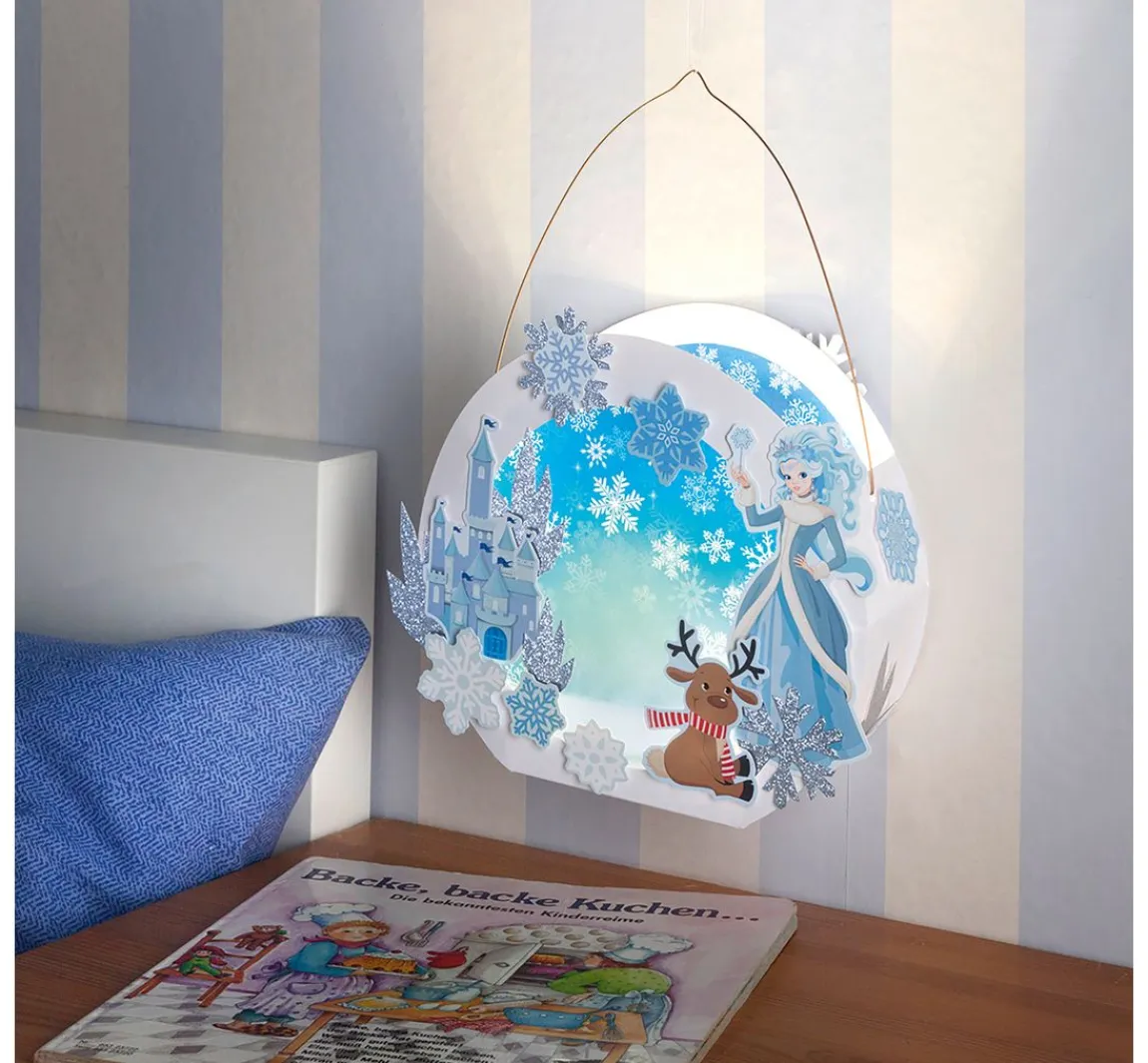 Sale folia Laternen-Bastelset "Eisprinzessin"