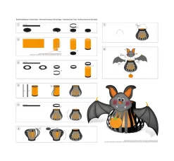 Outlet URSUS Laternen-Bastelset "Fledermaus"