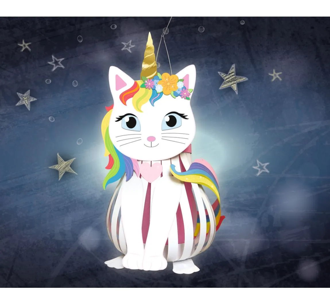 Discount URSUS Laternen-Bastelset "Kittycorn"