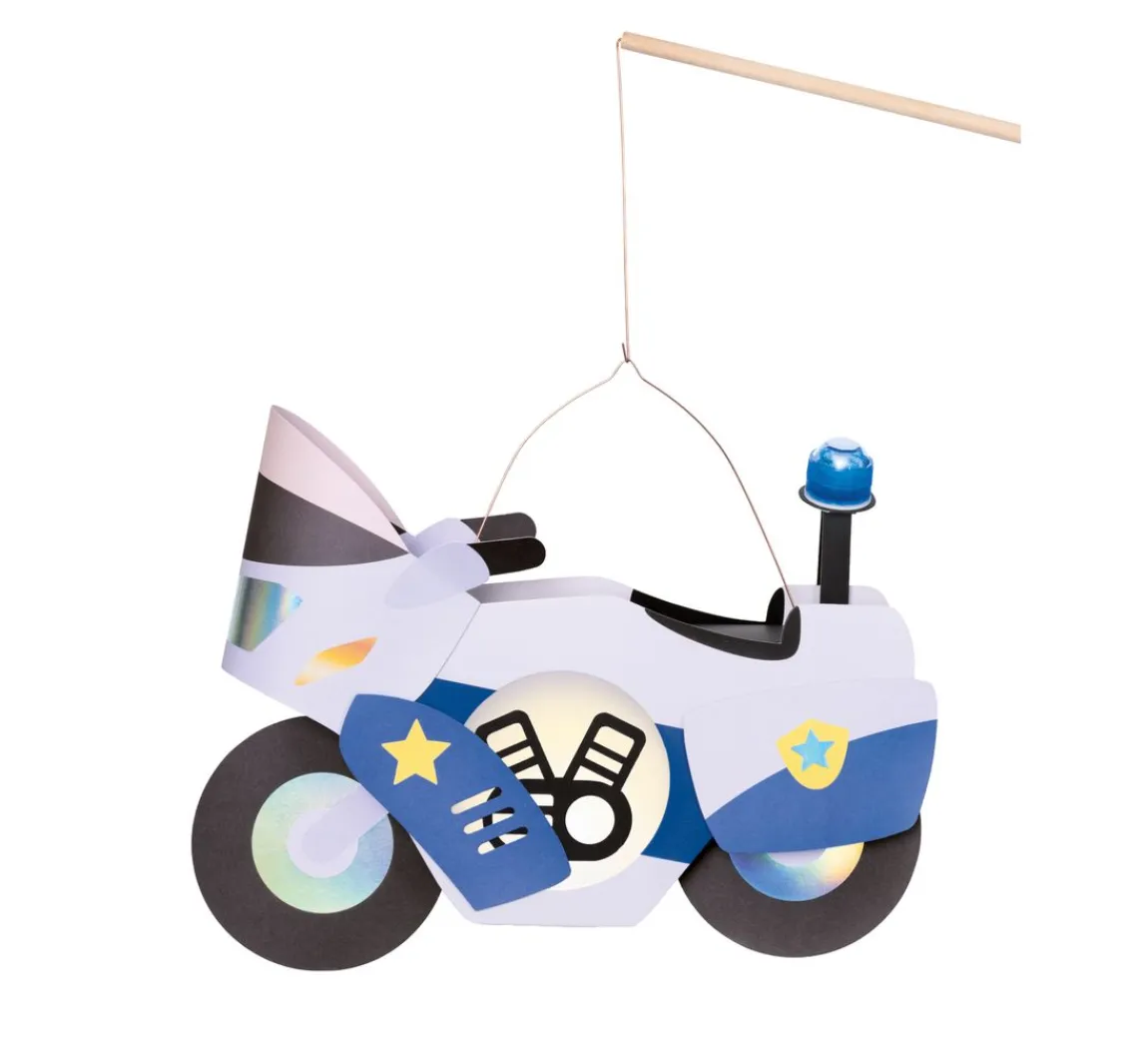 New folia Laternen-Bastelset "Polizei", inkl. 2 LED Lichter