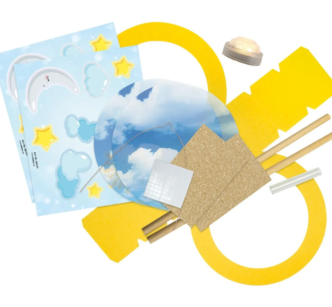 Sale folia Laternen-Bastelset "Sonne, Mond und Sterne"