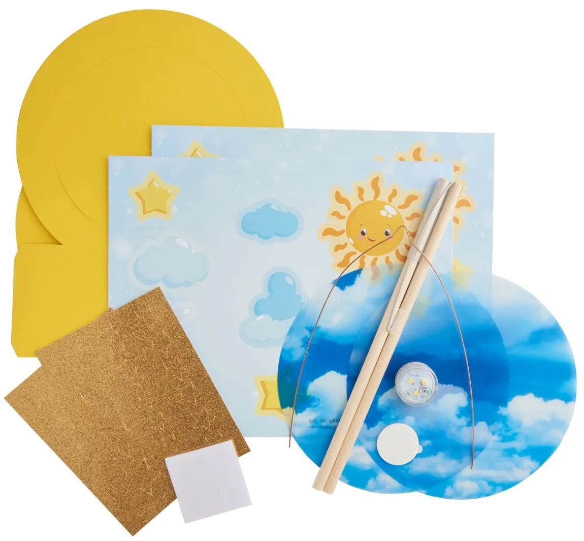 Sale folia Laternen-Bastelset "Sonne, Mond und Sterne"