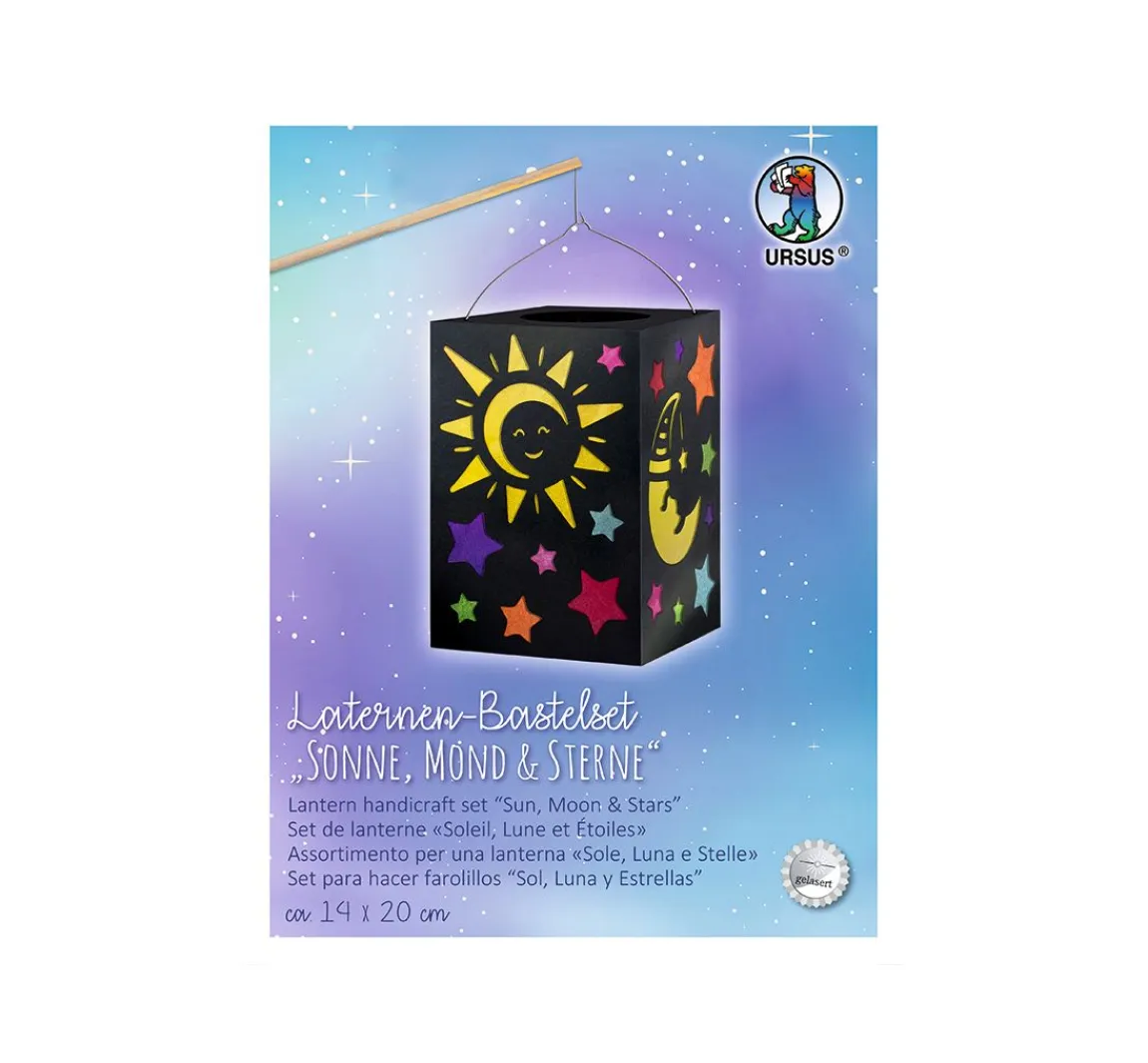Outlet URSUS Laternen-Bastelset "Sonne, Mond & Sterne"