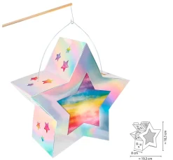 Online URSUS Laternen-Bastelset "Twinkle Star Irisierend"