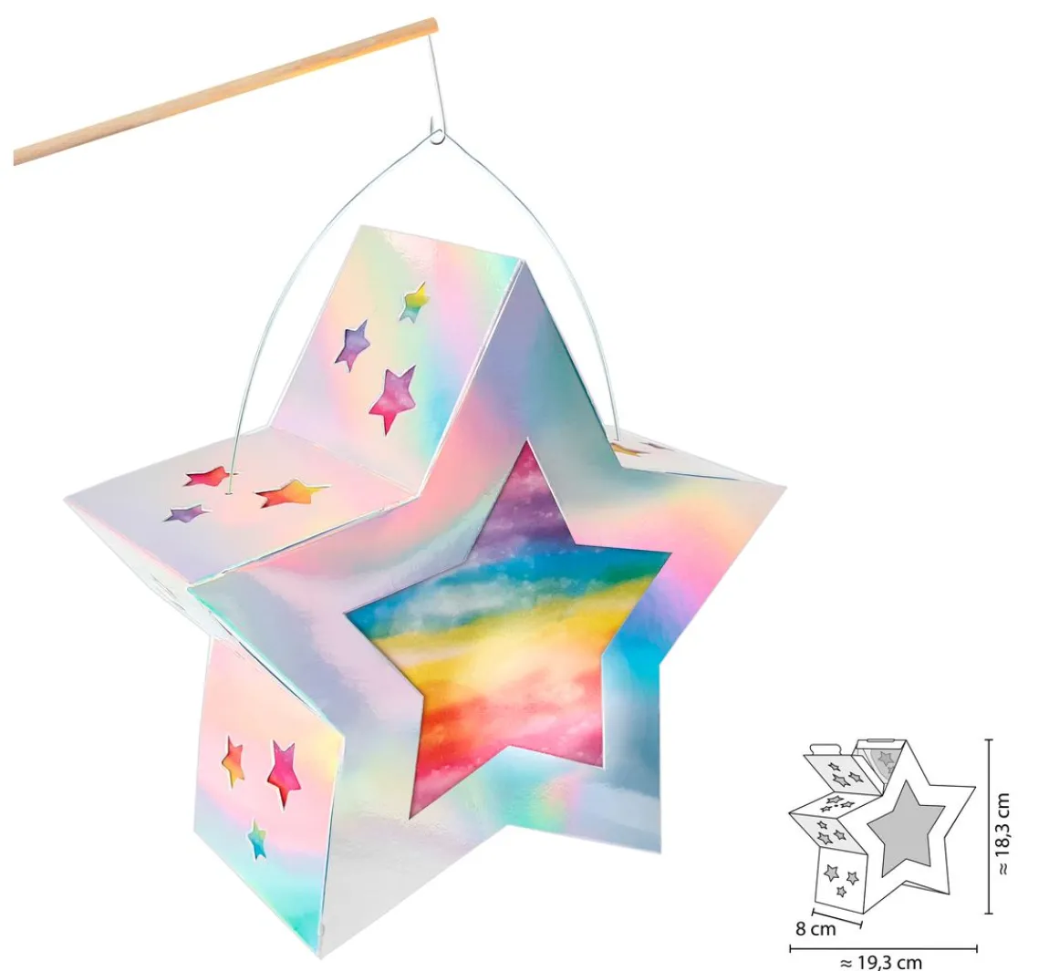 Online URSUS Laternen-Bastelset "Twinkle Star Irisierend"
